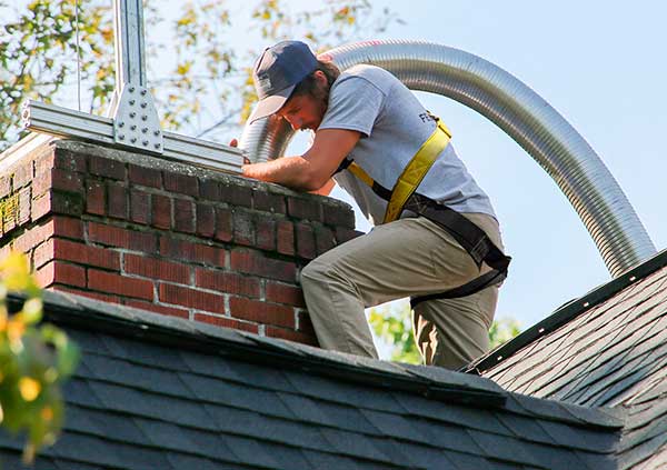 Relining of a chimney