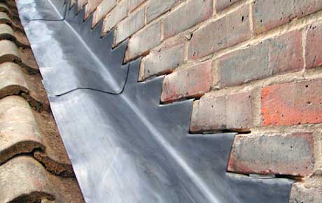 Lead gutter restoration