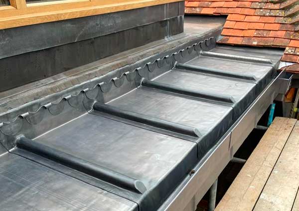 Flat roof made of Lead