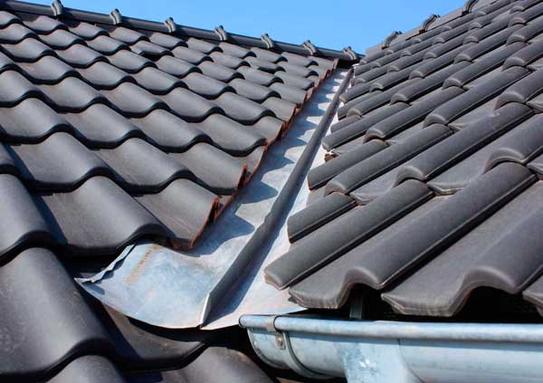 Restored roof gutter