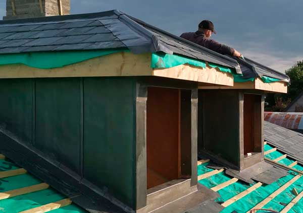 Insulating and retoring a slate roof with dormers