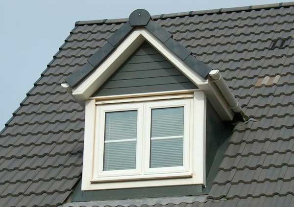 Dormer Installed and black tiles roof