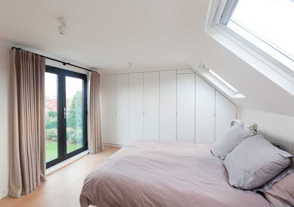 view form inside Inside the dormer