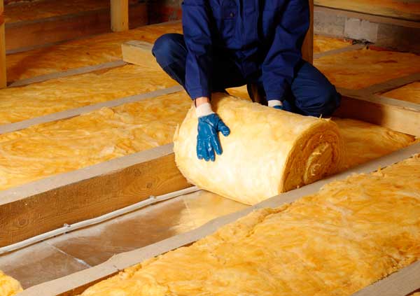 Attic floor insulation