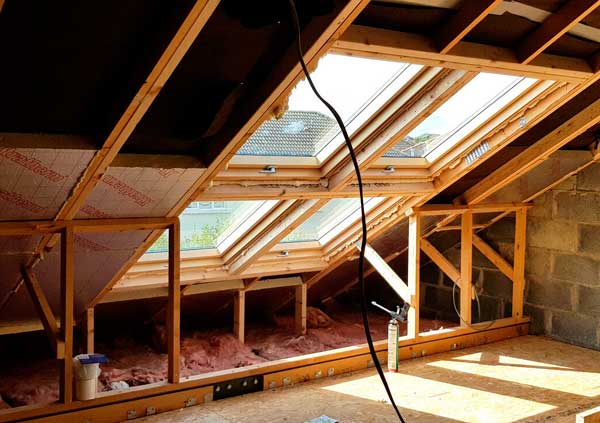 Construction of new attic